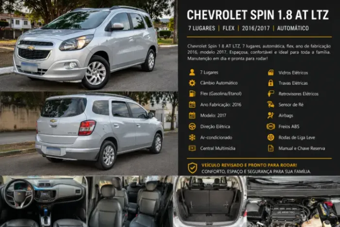 Chevrolet Spin LTZ 1.8 8V Econo.flex 5P Aut. 2017