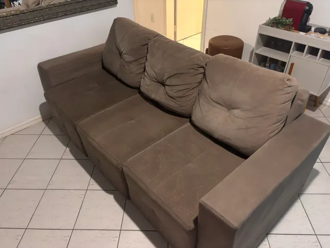 Sofá Retrátil 2,0m - Higienizado - Retirada em Campinas/SJ