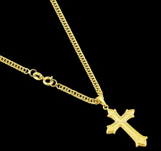 CORDÃO PRATA BANHADA A OURO 18k