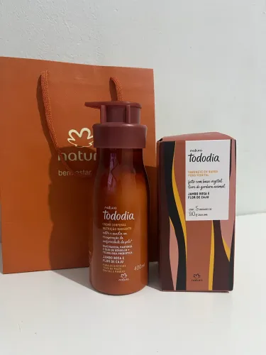 Kit Hidratante e Sabonete Natura Tododia Jambo Rosa e Flor de Caju