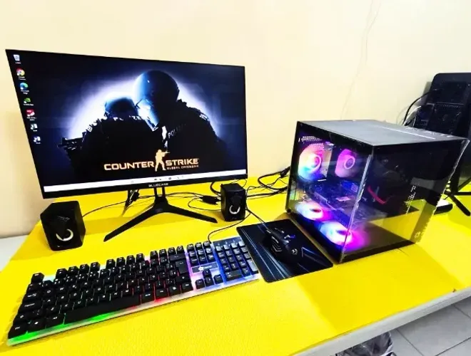 Pc Gamer Intel Core i5-9400F RTX 3050 16gb Ram Ssd 512gb Hd 500 Tela Curva 24 