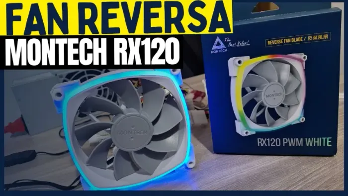 Ventoinha Montech RX120, 120mm Lâmina Reversa, Branco
