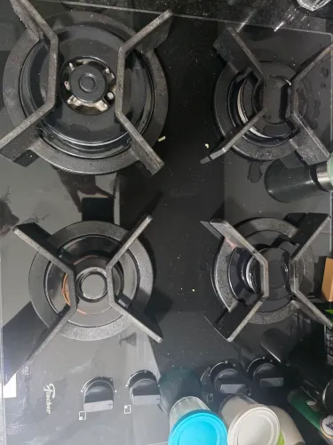 Cooktop 4 Bocas Fischer com Grade de Ferro