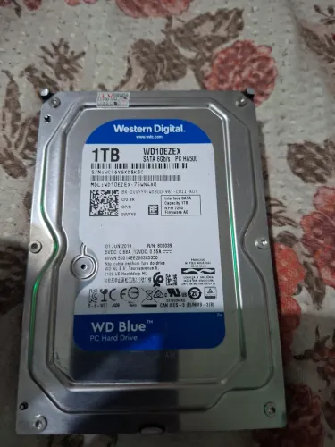 HD wd 1 terá bite de computador sata
