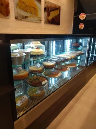 Vitrine expositora inox aquecida ou refrigerada 
