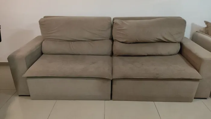 Sofá Retrátil e Reclinável 2,40m - Muito Confortável!