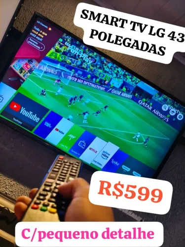 SMART TV LG 43 POLEGADAS BARATA R$599.