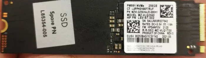 M.2 NVME 256GB SAMSUNG