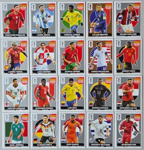 KIT 20 FIGURINHAS LEGENDS PRATA 2026