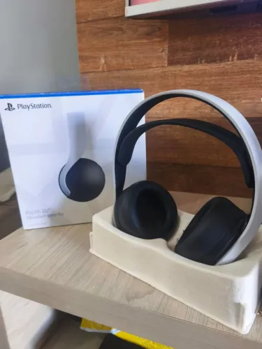 Fone de ouvido gamer sem fio Headset PlayStation PS5/Ps4 Pulse 3D CFI-ZWH1 branco e preto