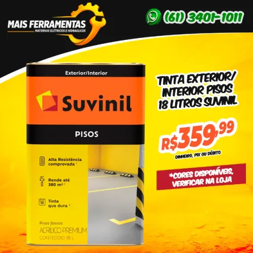 Tinta Exterior/Interior Pisos 18 Litros Suvinil