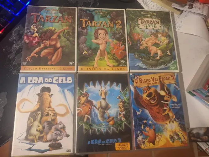 COLEÇÃO DISNEY TARZAN 1,2,3 + 3 DVDS