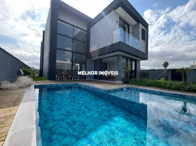 Caledônia Private Village - Locação Anual casa com 3 suítes, semi mobiliada, com área gour