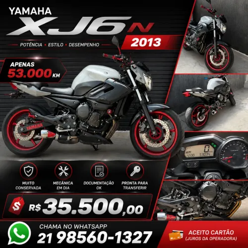 YAMAHA XJ6 N 2013 - MUITO NOVA!
