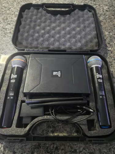 Microfone sem fio Dylan UDX 02 multi excelente
