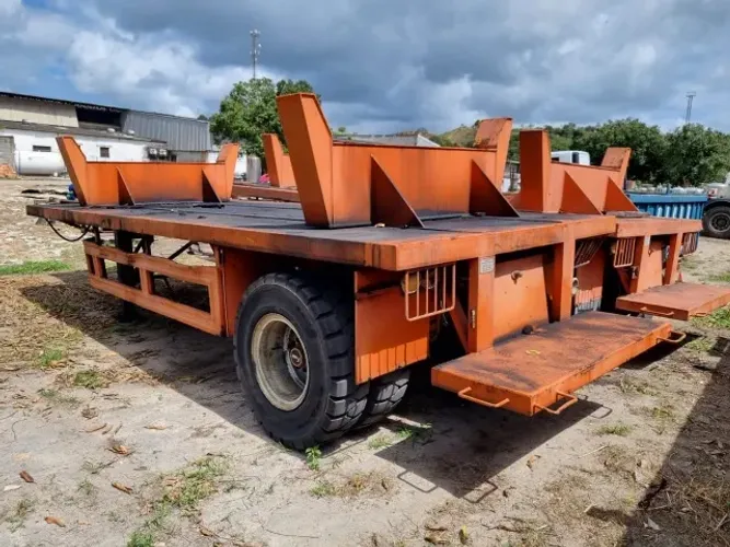 Prancha Portuária Reforçada - Carreta Industrial p/ Carga Pesada  R$ 55 mil