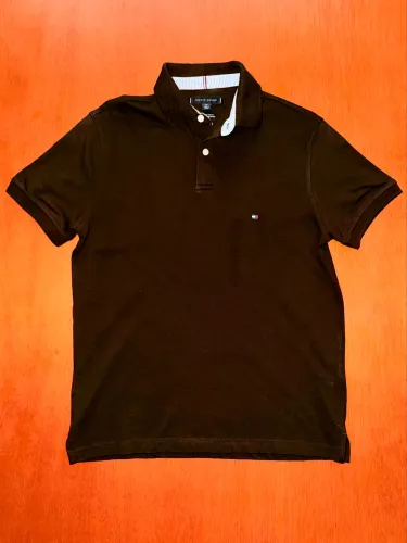 Camisa Polo Masculina Tommy Hilfiger Original (Marrom) P Comprada nos EUA
