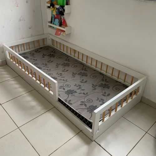 Cama montessori solteiro com colchão