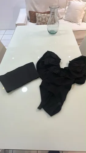 Body e corset preto tam P