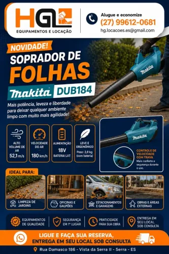 Soprador de folhas a bateria Makita 