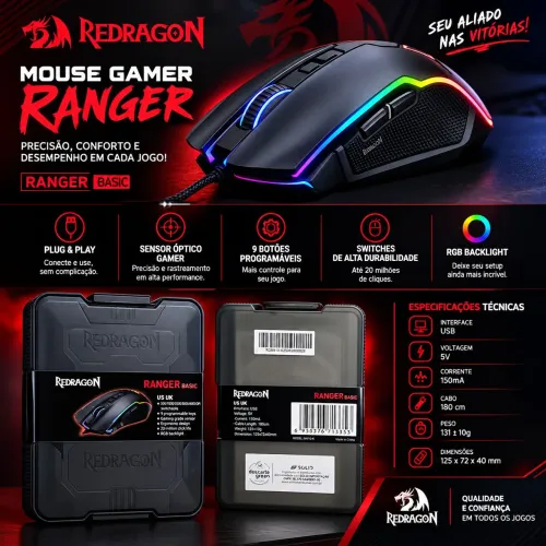 Mouse redragon Ranger basic