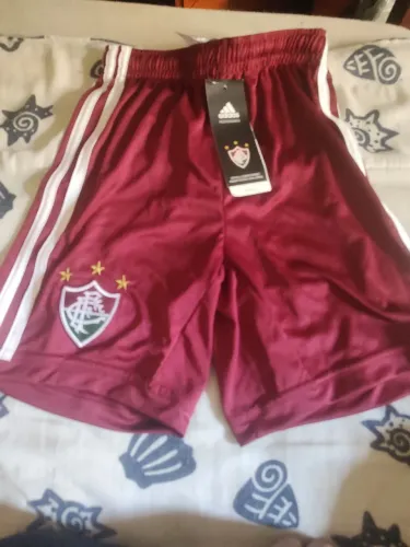 Calção infantil, ano 2012, oficial, do Fluminense RJ