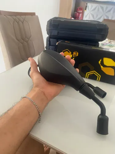 Retrovisor Esportivo Universal para Moto - Preto