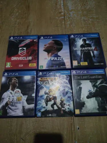 6 JOGOS ORIGINAIS PS4