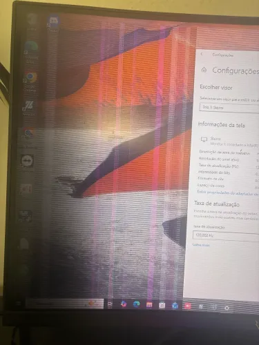 Monitor Husky Storm 27? Curvo Full HD - Liga, Com Defeito na Tela