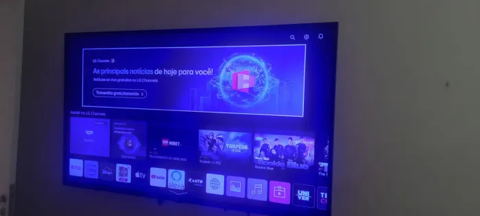 SMART TV 55 P LG FUNCIONANDO COM IMAGEM UM POUCO AZUL