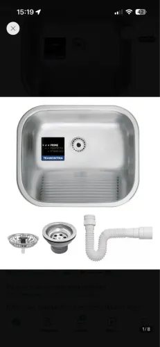 Pia Tramontina de inox