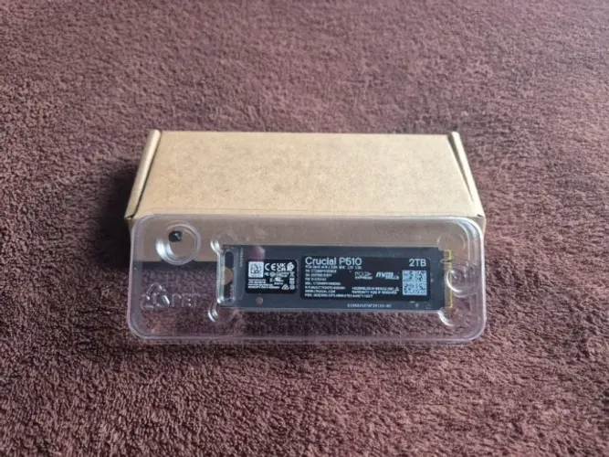 SSD Crucial NVMe P510 2TB Gen5, Leitura 11000MB/s, Gravação 9500MB/s