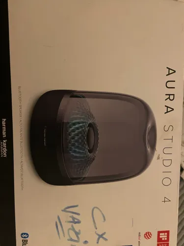 ? Harman Kardon Aura Studio 4 Original | Som 360° Premium + Luz Ambiente ?