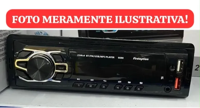 Som Automotivo, Auto Rádio Lacrado na Caixa - Bluetooth, USB , USB Charger e Auxiliar!