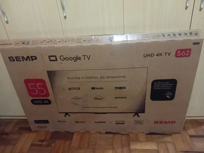 Caixa vazia nova para transportar Tvs 55 pol