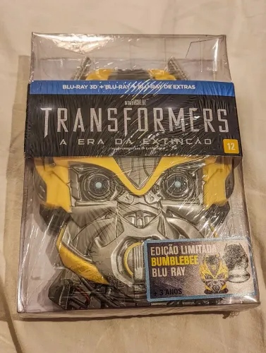 Gift Set Blu-ray 3d 3 discos Transformers A Era da Extinção edição Bumblebee