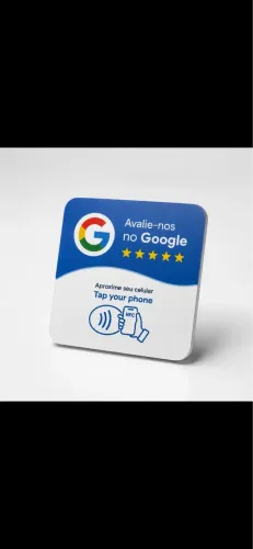 Placa de avaliação Google meu negócio