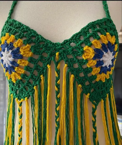 Top crochê