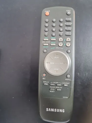controle remoto vídeo cassete 