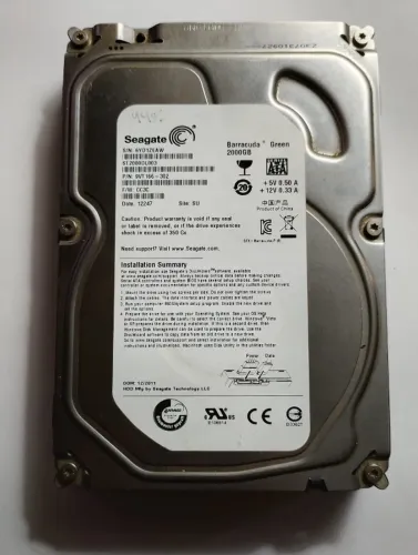 HD Seagate Barracuda Green 2TB - SATA 3.5"