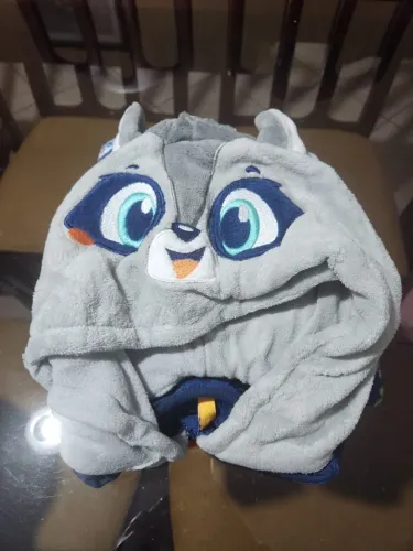 Macacão Pijama Manga Longa Unissex Teen Soft Guaxinim PUKET NOVO!