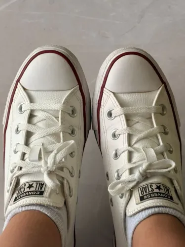 Tênis All Star Couro Branco Número 35