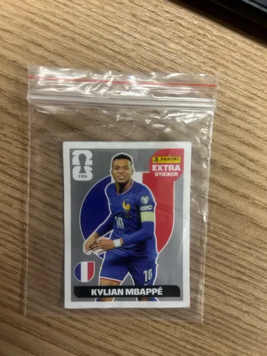 Figurinha Legend Lendária Prata - Kylian Mbappé - Copa do Mundo 2026 - Original Panini