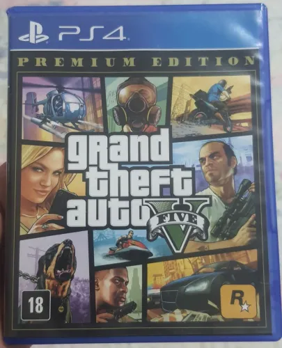Gta 5 ps4 mídia física cd novinho com mapa edição premium