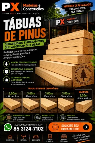 Tábuas de pinus