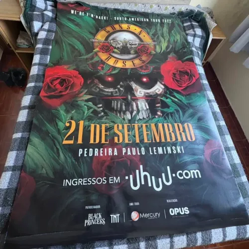 Guns N' Roses Mega Pôster 1,80x1,20 Envio Ou Retira Em Curitiba