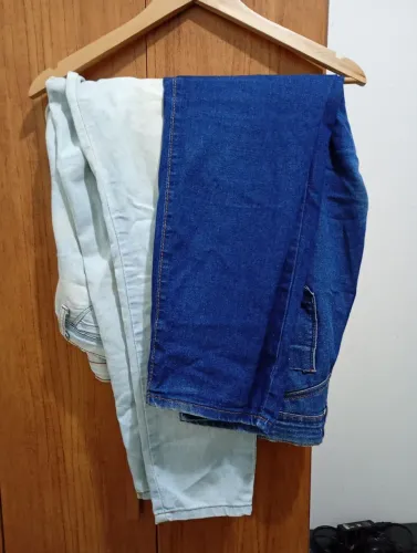 Duas calças jeans azul tamanho P skinny