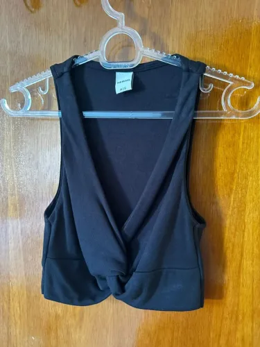 Cropped preto Hering tam. P/S