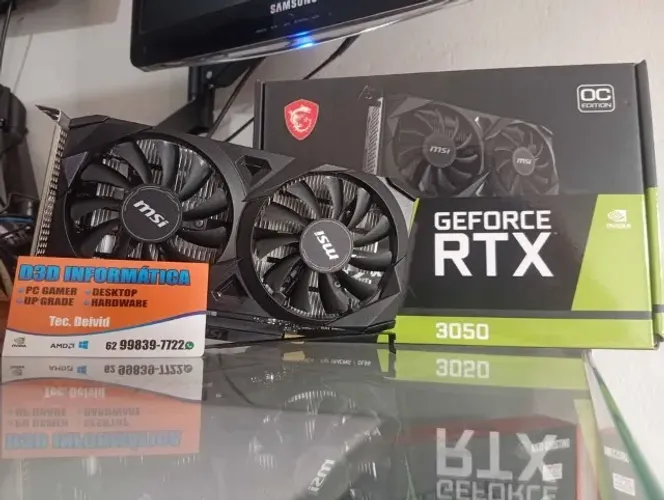 Placa de vídeo RTX 3050.