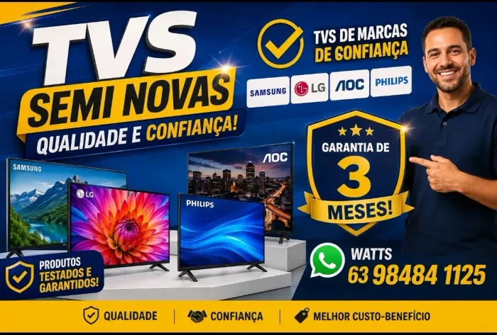 Vendo TVs semi novas em ótimo estado